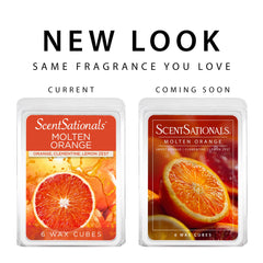 Packaging shot highlighting Scentsationals USA made wax melts and quality testing
