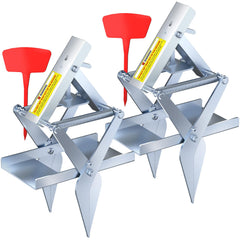 Schadro Mole Traps 2-Pack top view showing quick setup in a lawn context