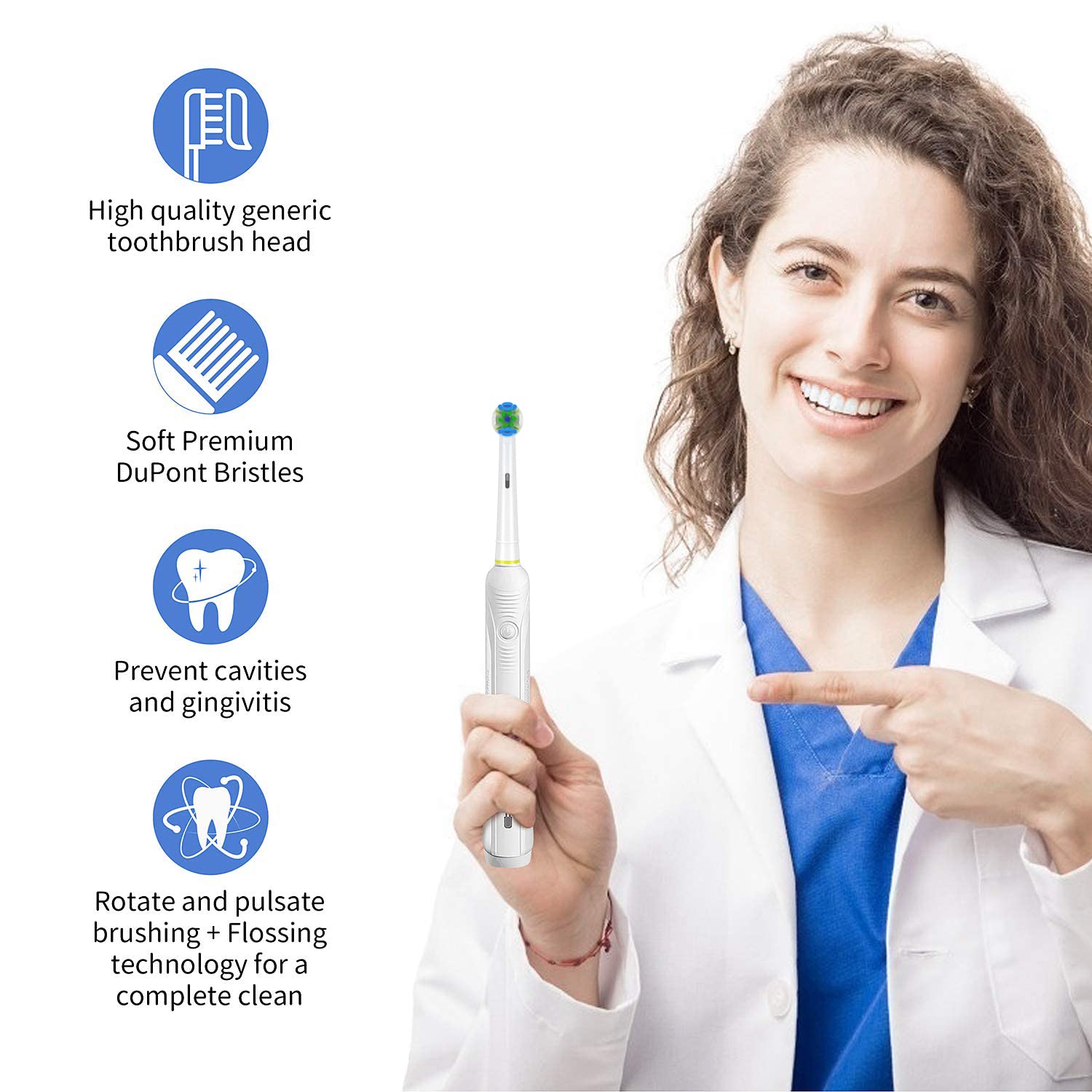 Schallcare indicator bristles fade to remind when to replace for consistency.