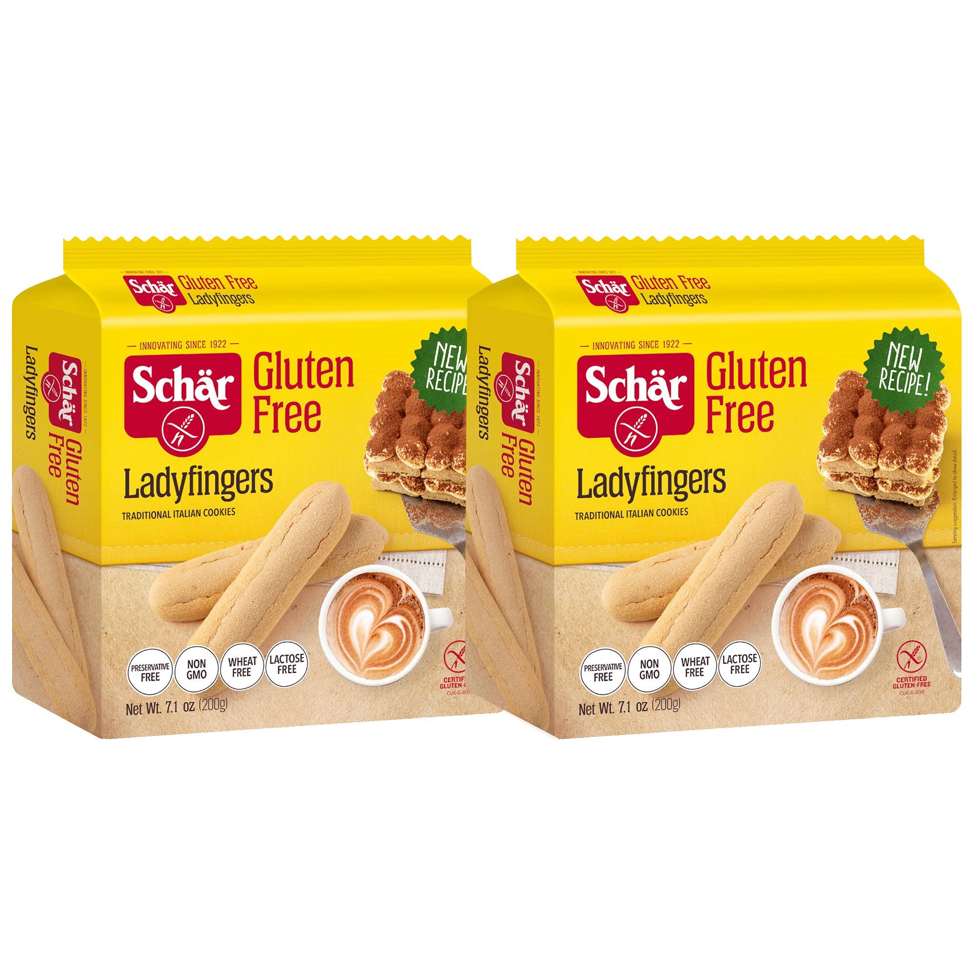 Schar Lady Fingers product shot: gluten-free cookies ready to enjoy.