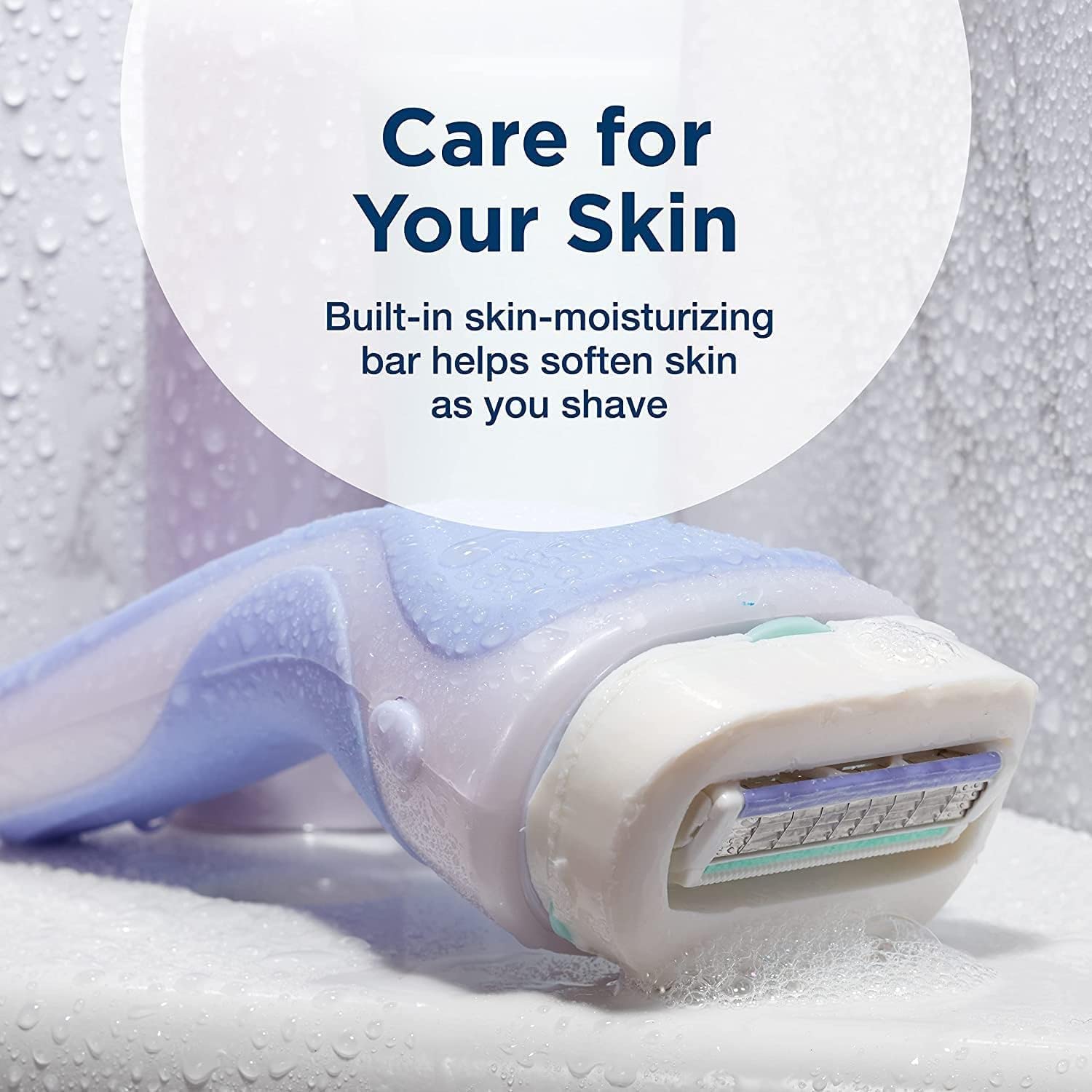 Schick Intuition first-time shaver friendly design helps reduce nicks.