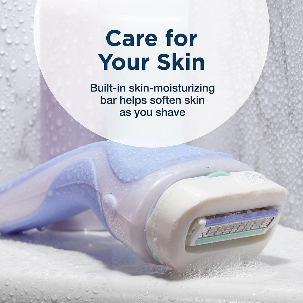 Schick Intuition first-time shaver friendly design helps reduce nicks.