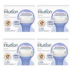 Schick Intuition Pure Nourishment moisturizing bar with cocoa butter softens skin during shave.
