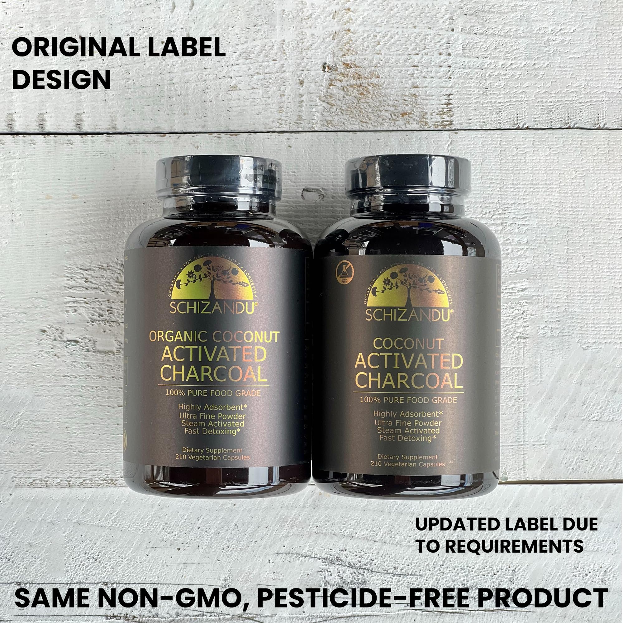 Schizandu label detail emphasizes sustainable sourcing and purity