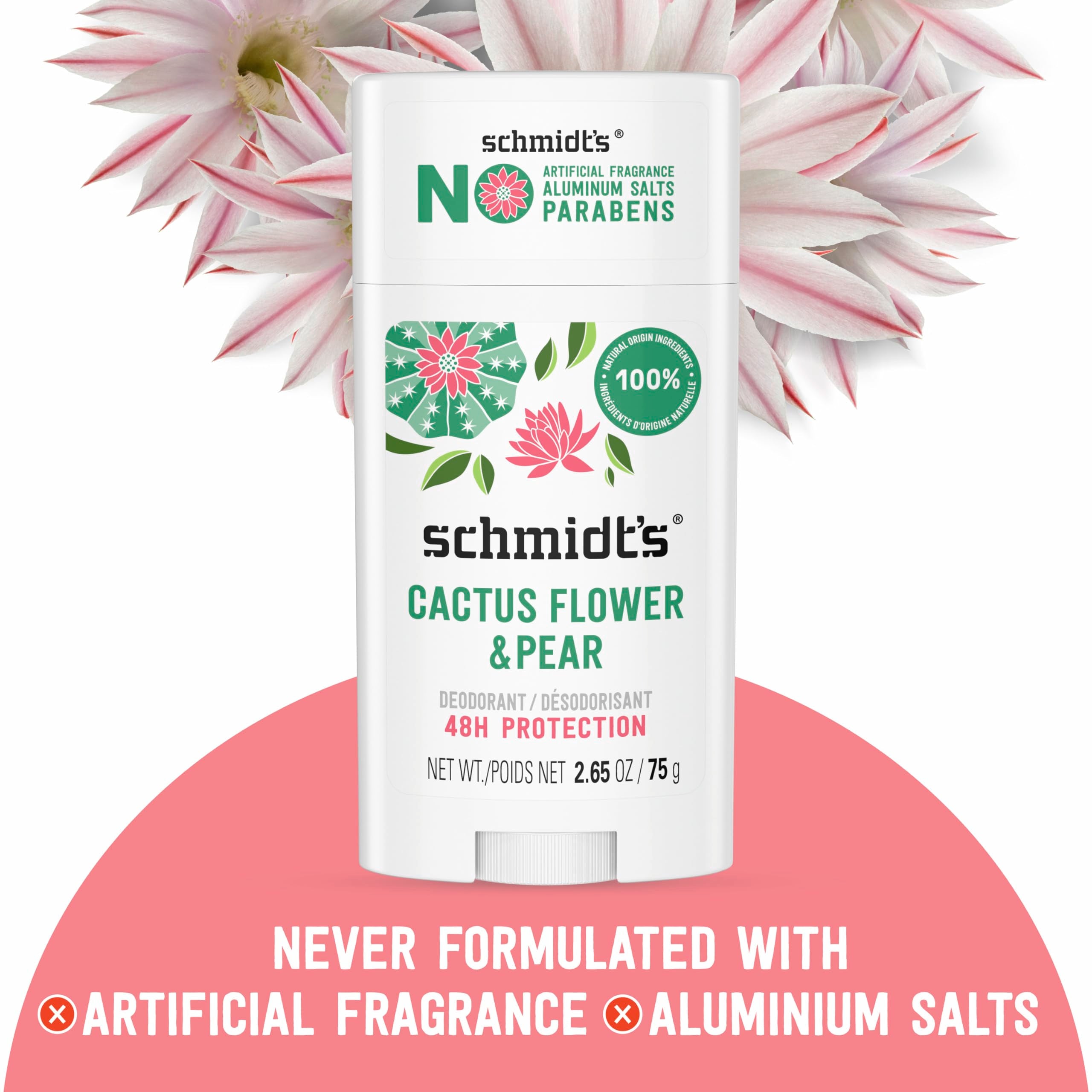 Schmidt's 24-hour odor protection guarantees all-day freshness