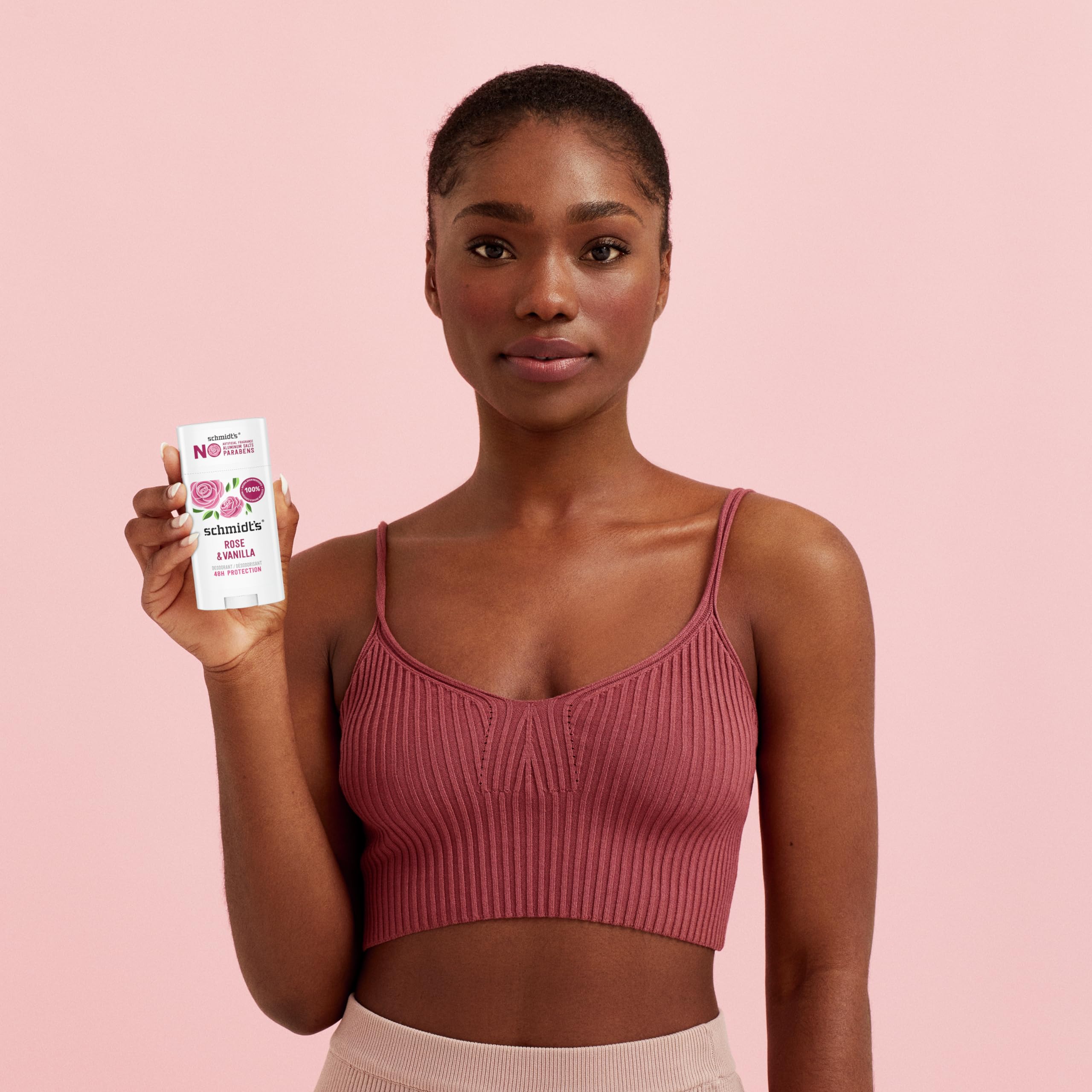 Unisex scent image highlights Rose & Vanilla appeal.
