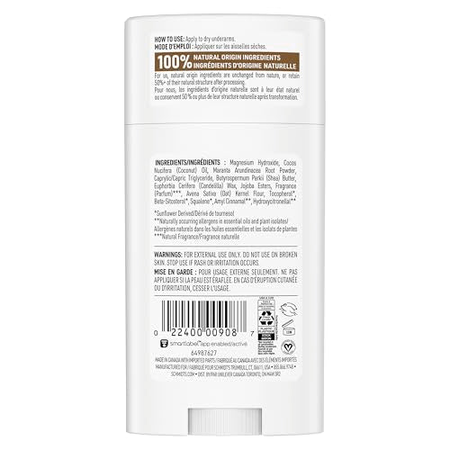 Schmidt's Vanilla & Oat Milk deodorant application demo showing easy swipe on use