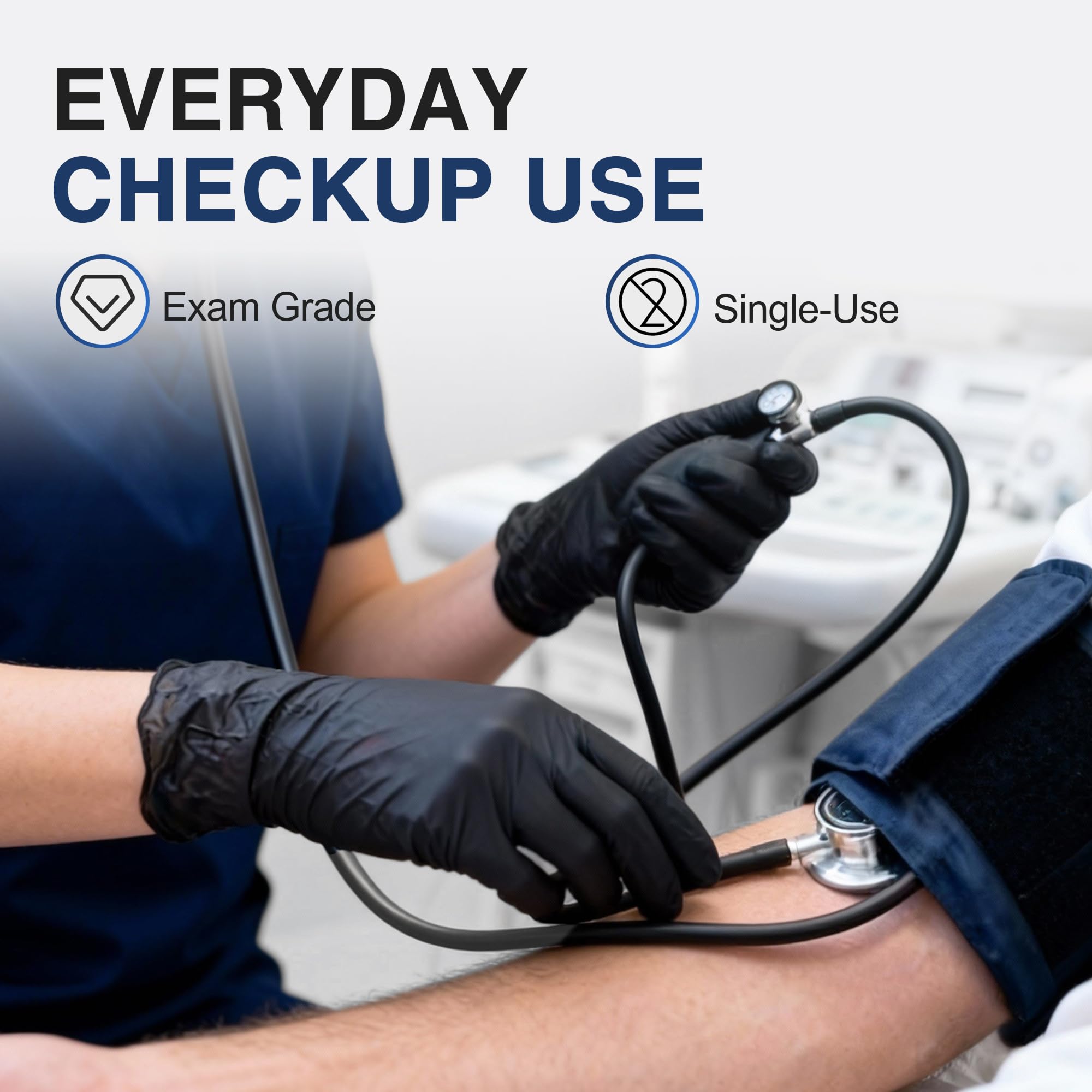Schneider Black Nitrile Gloves latex-free and powder-free for clean handling.