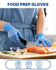 Schneider blue vinyl gloves case displaying bulk quantity of 1000.
