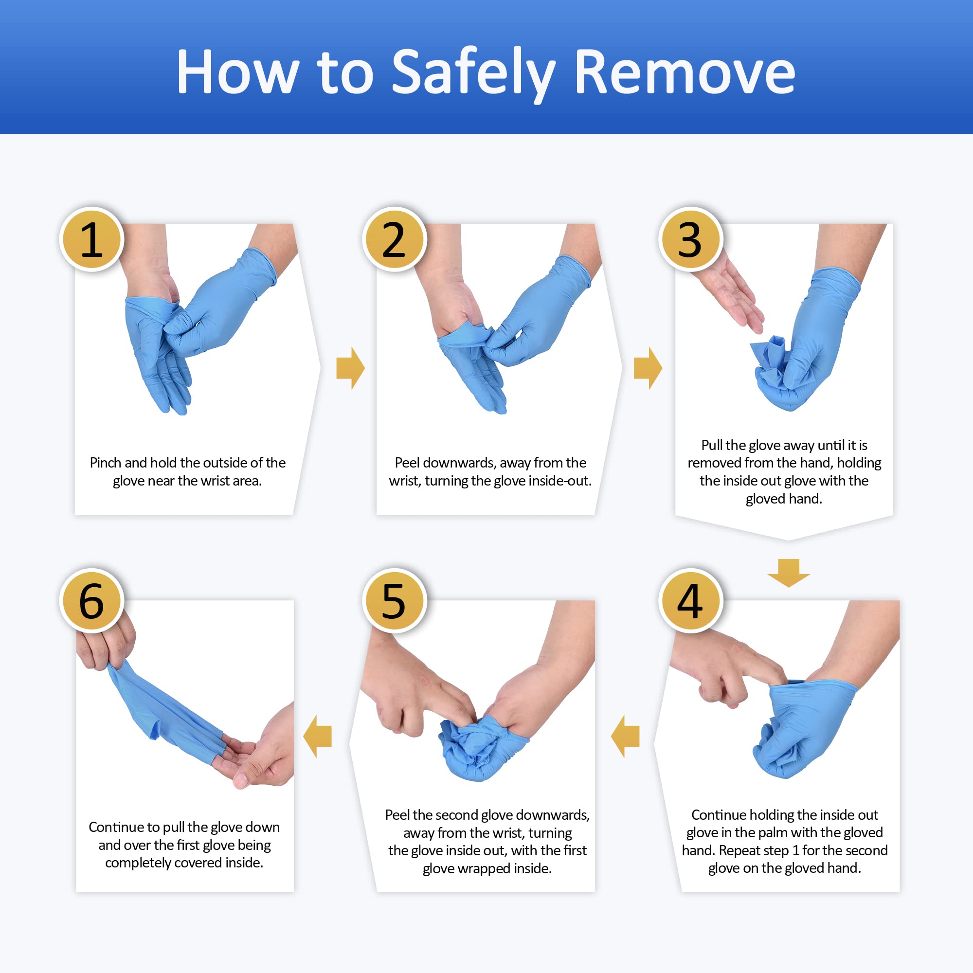 Food-safe Schneider nitrile gloves ideal for cooking and prep.