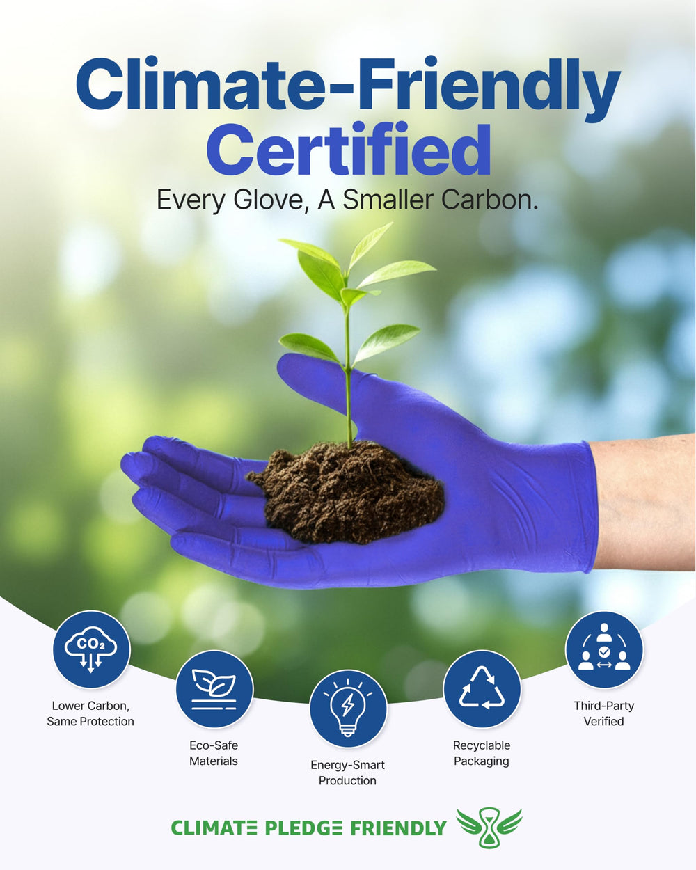 Schneider purple nitrile gloves powder-free to minimize residue