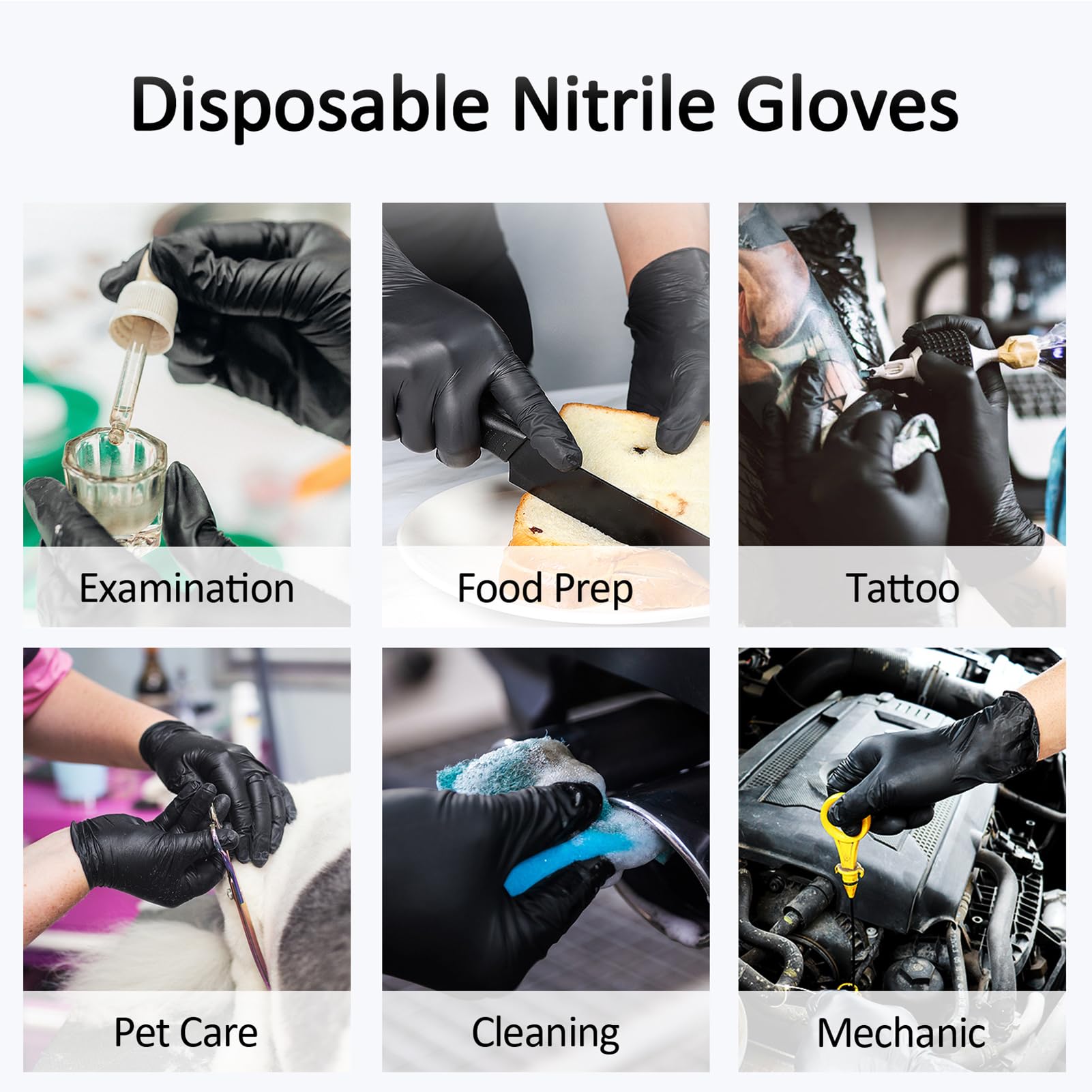 Schneider gloves hide ink and stains with sleek black design