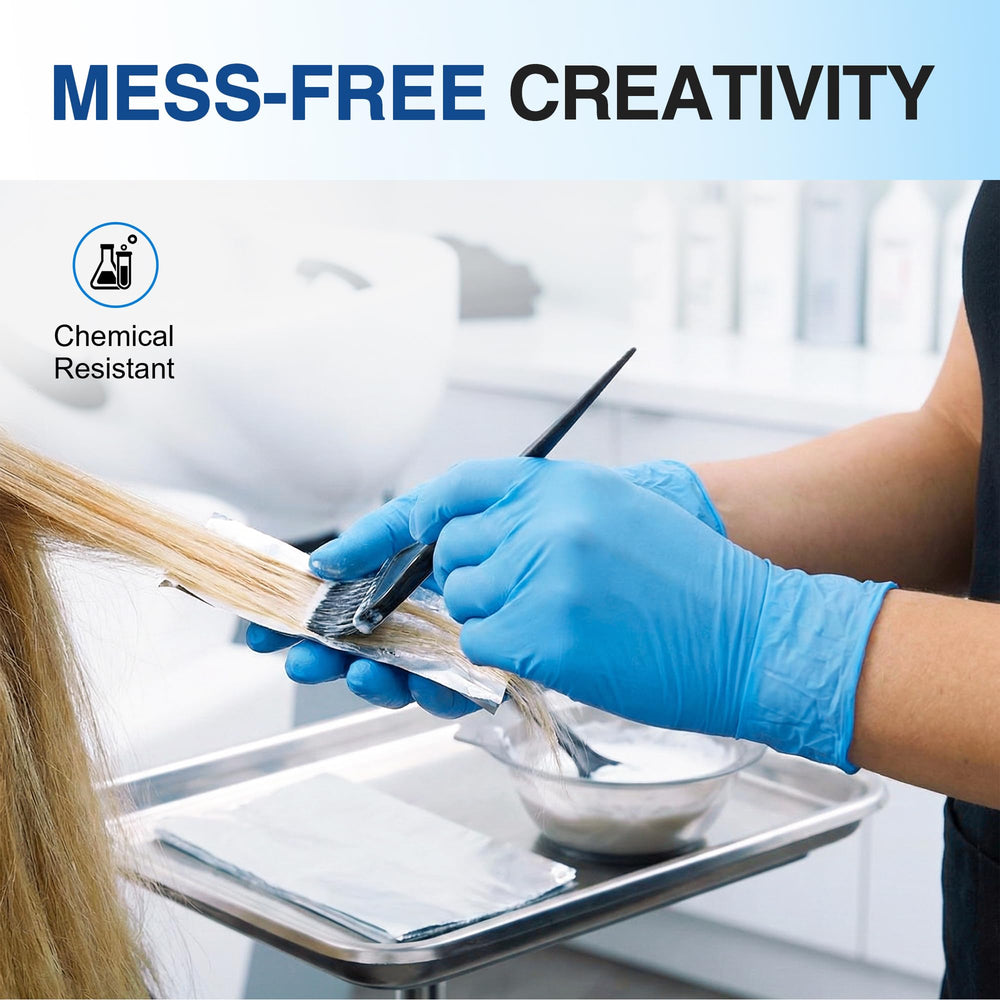 Schneider latex-free powder-free gloves reducing allergy risk during cleaning