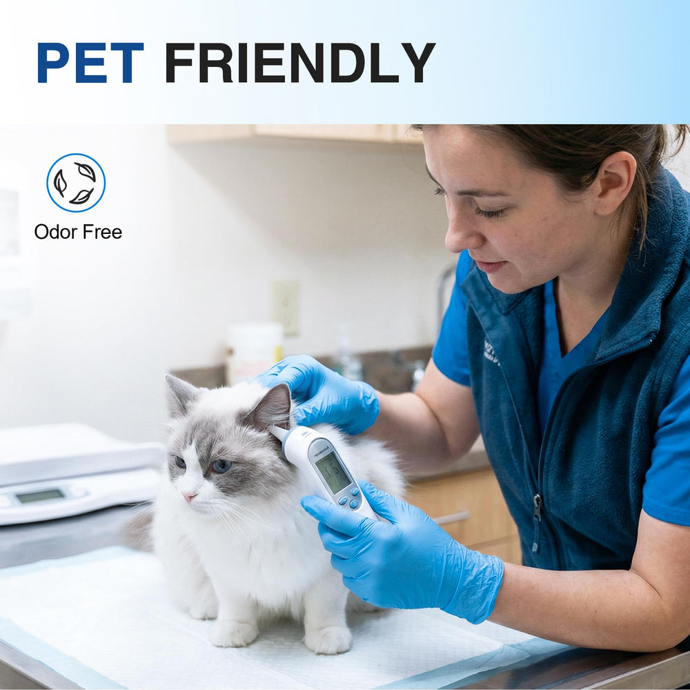Schneider blue nitrile gloves suitable for labs and healthcare environments
