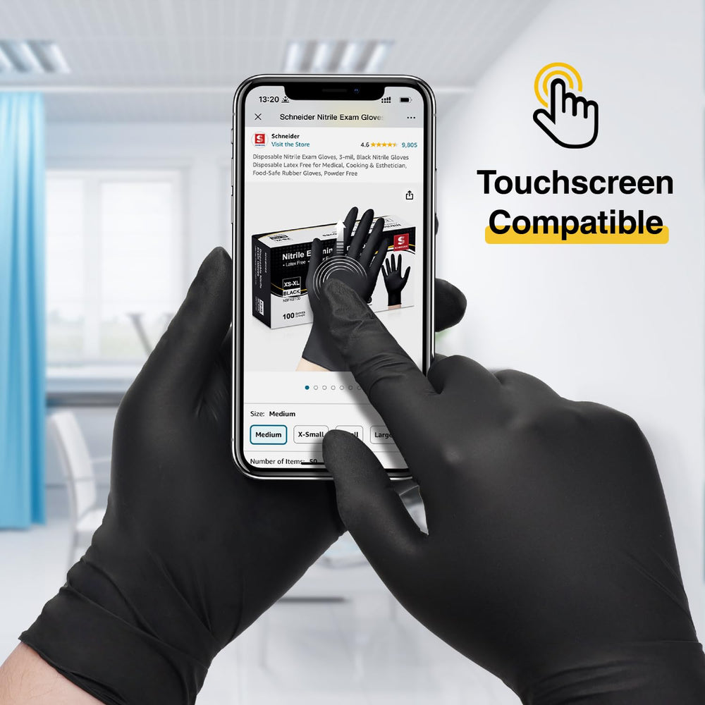 Schneider XS nitrile gloves provide a secure, snug fit