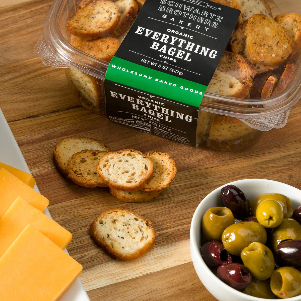 Schwartz Brothers Bakery pack-of-2 bagel chips for sharing and family snacks.