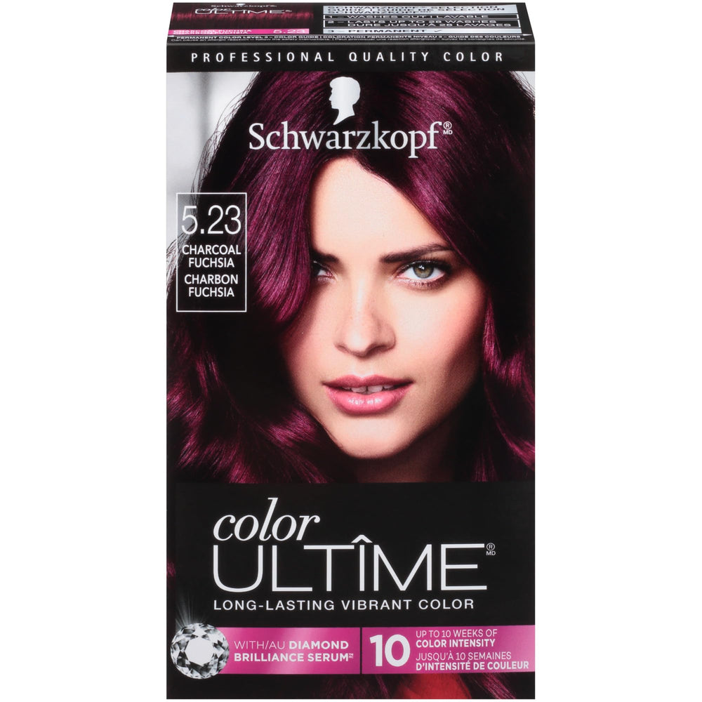 Schwarzkopf Color Ultime Charcoal Fuchsia color cream for vivid, long-lasting results at home.