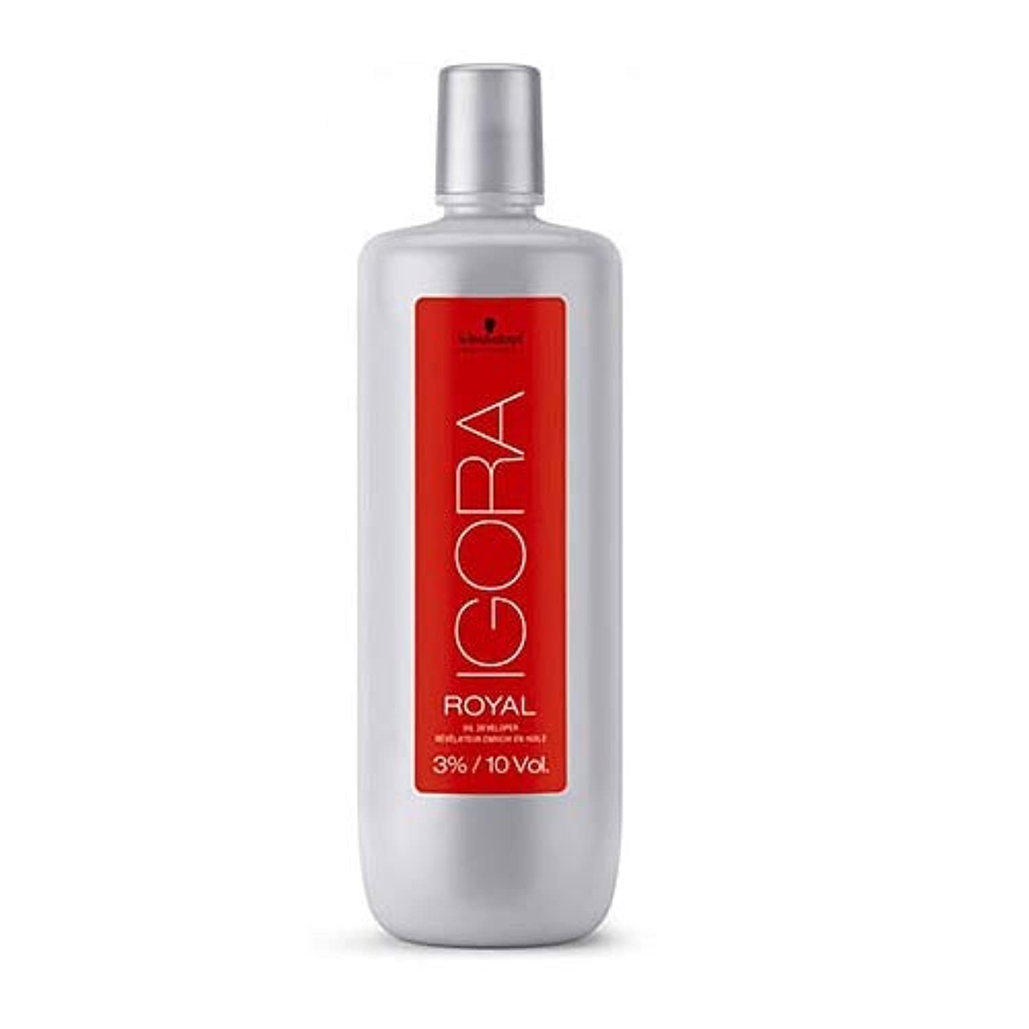 Schwarzkopf Igora Royal Oil Developer bottle for precise, even color results
