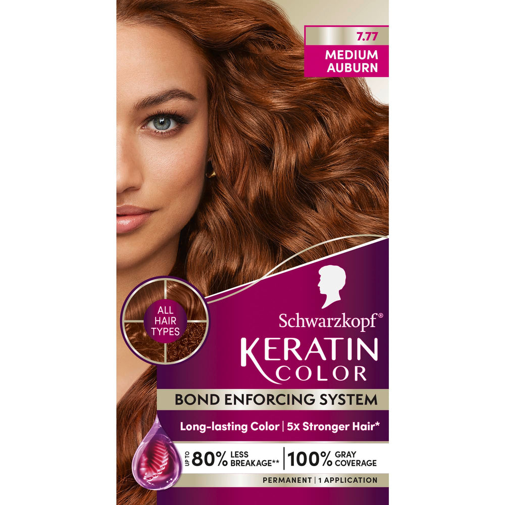 Schwarzkopf Keratin Color pre-color serum preps hair for smoother color results