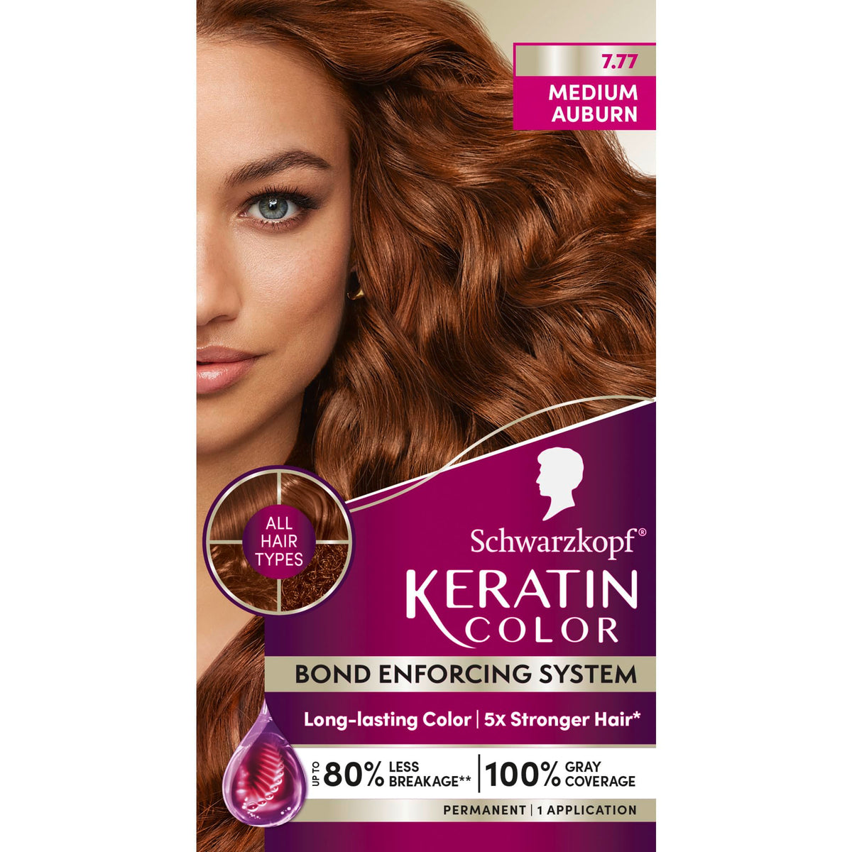 Schwarzkopf Keratin Color pre-color serum preps hair for smoother color results