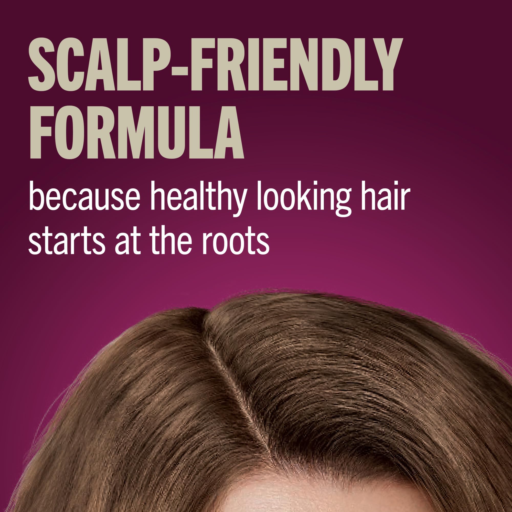 Schwarzkopf Keratin Root Color Spray dries quickly for soft, natural-looking results.