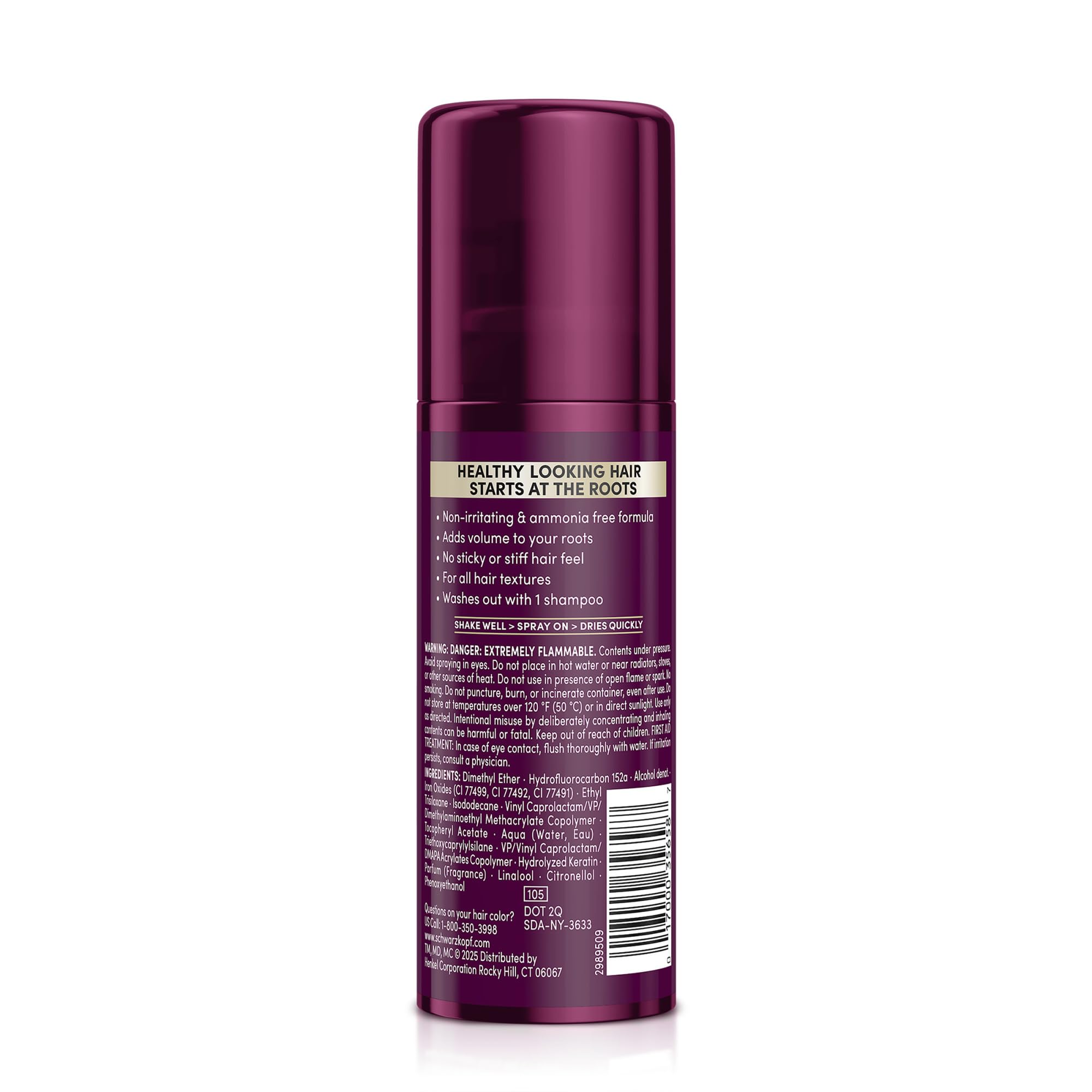 Schwarzkopf Keratin Root Spray delivers no-mess application every time