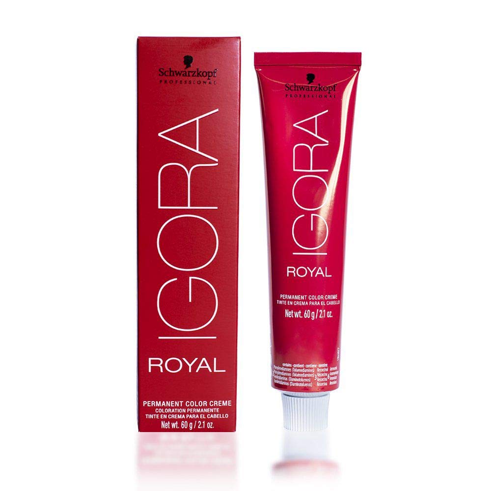 Schwarzkopf Professional Igora Royal 5-68 color result for even coverage and vivid tone.