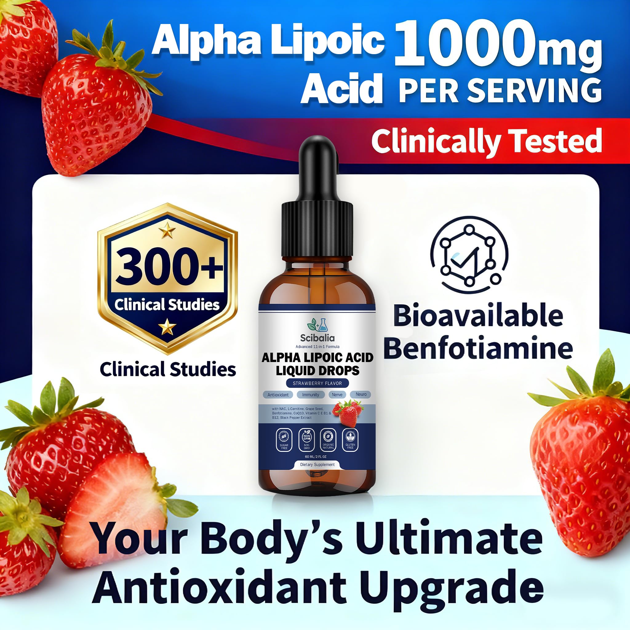 Scibalia Alpha Lipoic Acid with Bioperine improves absorption efficiency