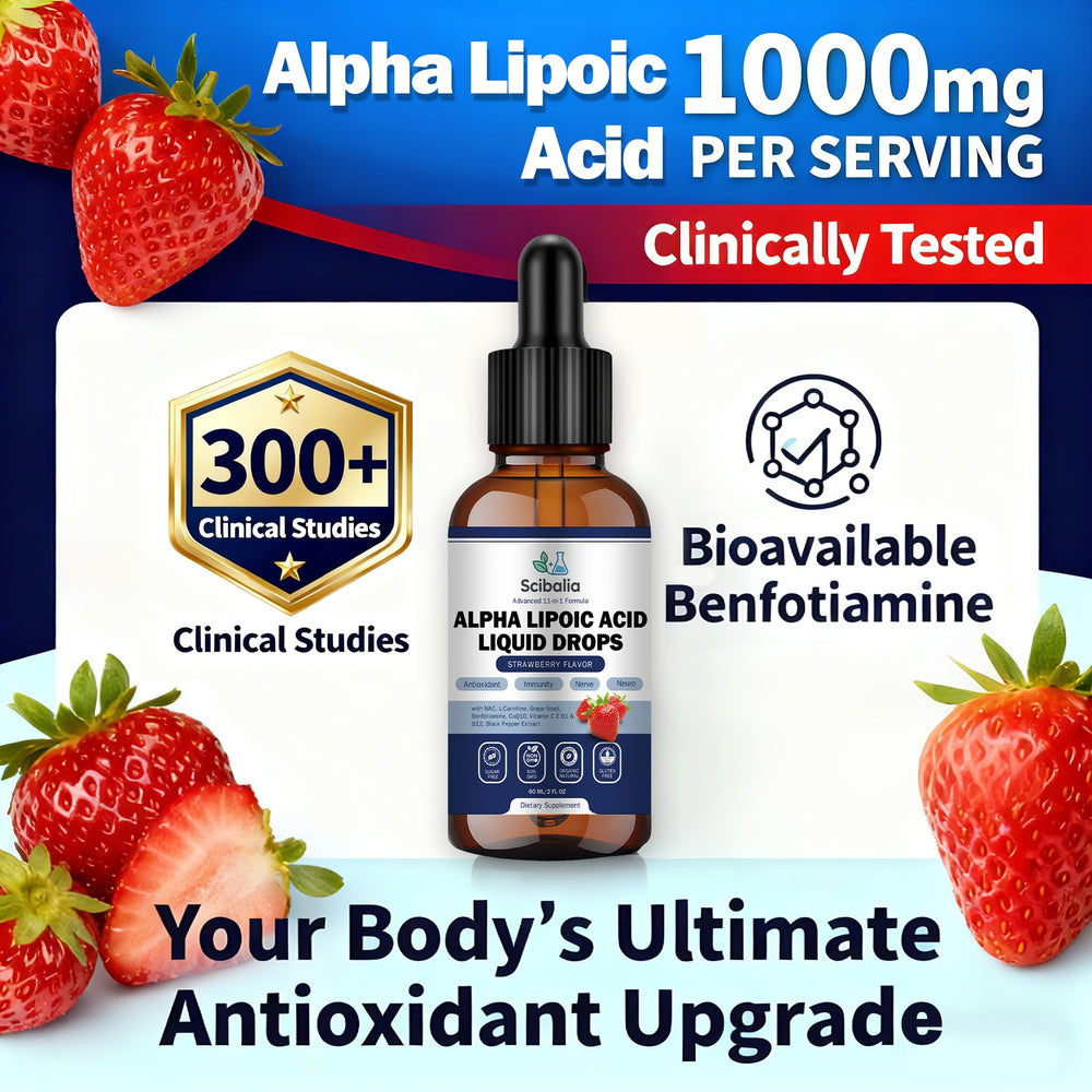 Scibalia Alpha Lipoic Acid with Bioperine improves absorption efficiency