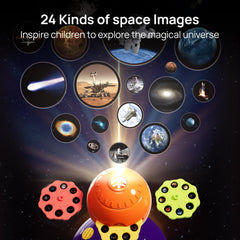 Science Can wall projection setup demonstrates the solar system