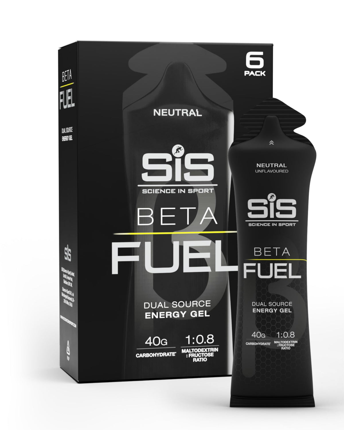 Science in Sport BETA Fuel Gel dual-source energy for sustained performance during long workouts.