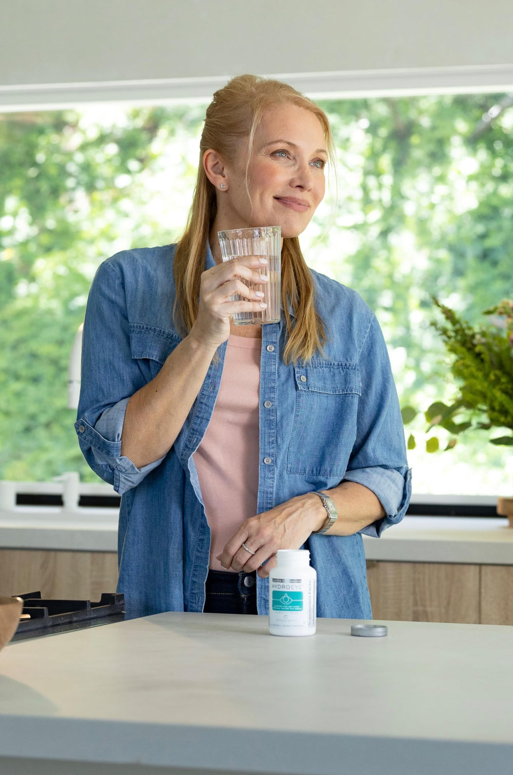 ScienceBased Health HydroEye packaged display for multiple bottles.