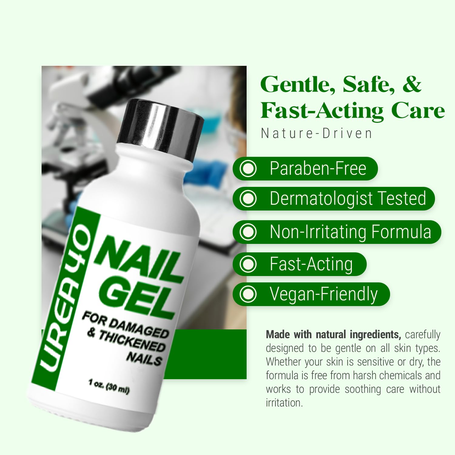 Scientific Solutions Global Urea Nail Gel softens thick toenails for easier care