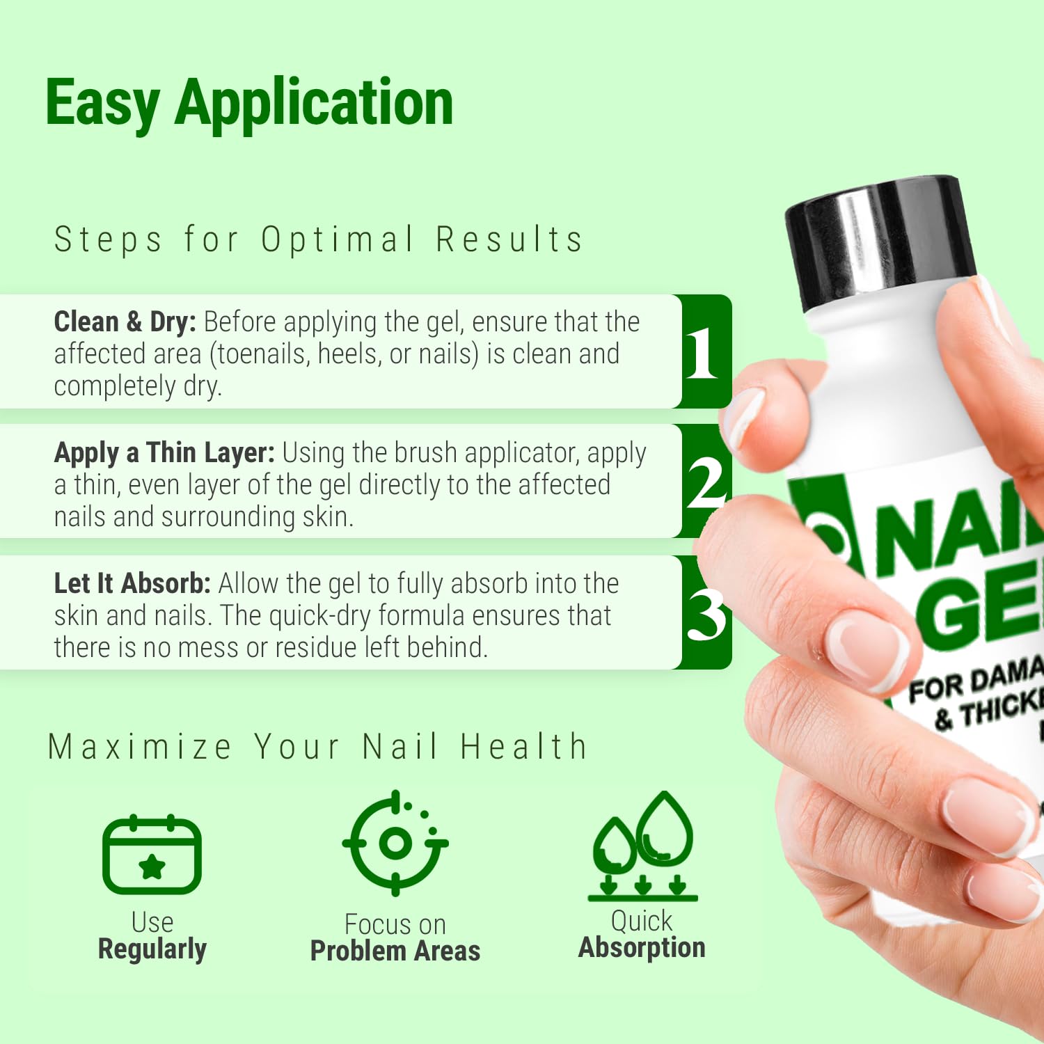 Scientific Solutions Global Urea Nail Gel quick-dry formula reduces mess