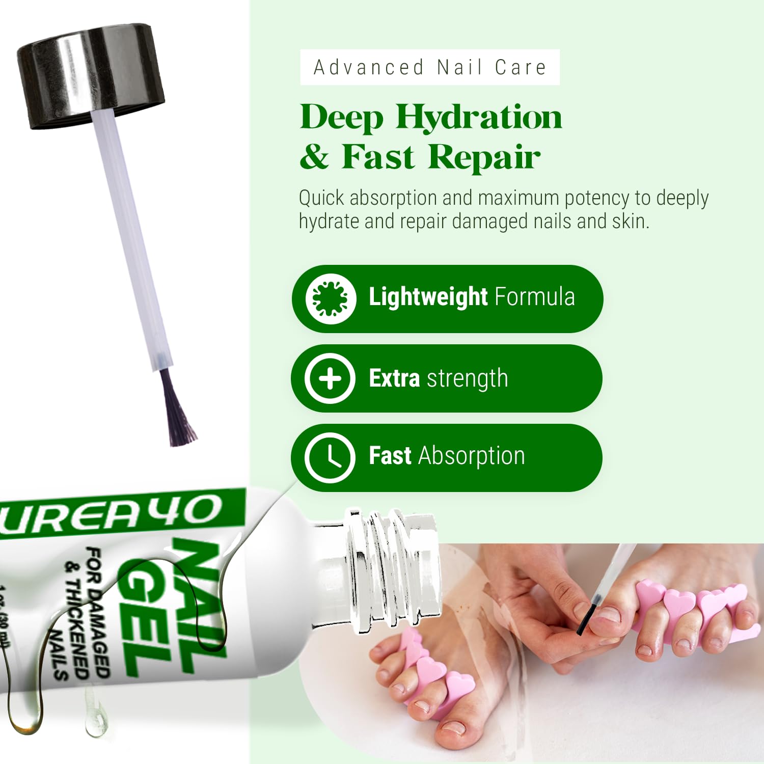 Scientific Solutions Global Urea Nail Gel whitens and restores nail appearance