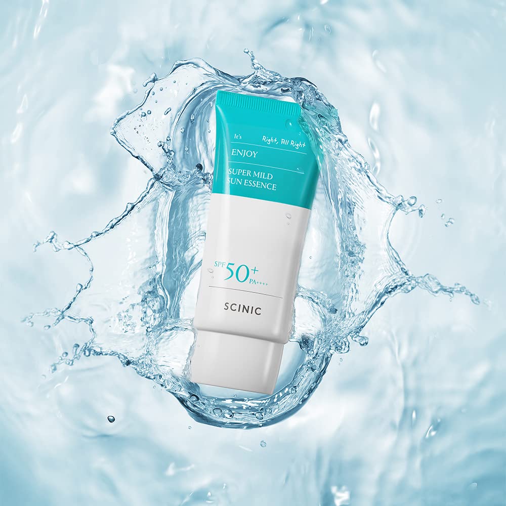 SCINIC Enjoy Super Mild Sun Essence suits all genders with a unisex-friendly formula.