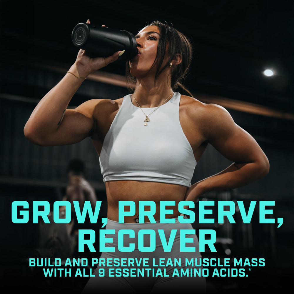 Scivation Xtend Lemon Lime bottle with an energized athlete in a gym setting.