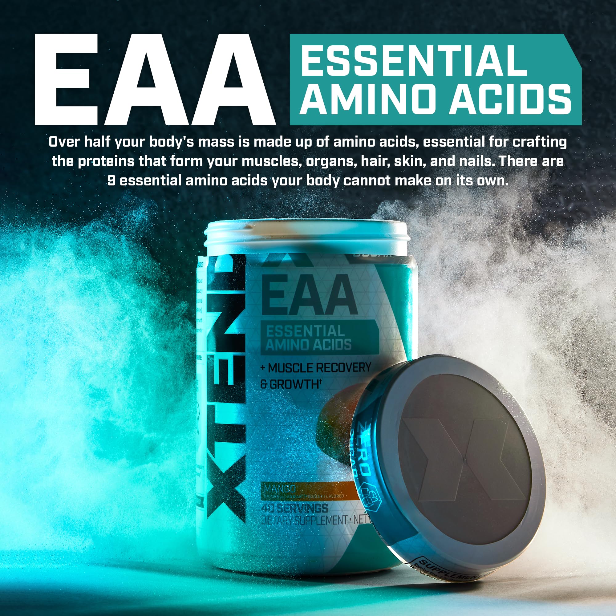 Athlete recovering after workout with Xtend EAA mango