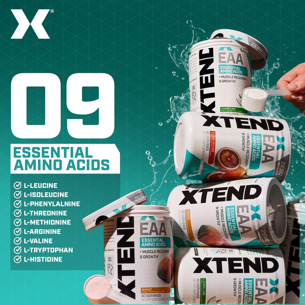 Xtend EAA mango powder ready to mix for recovery