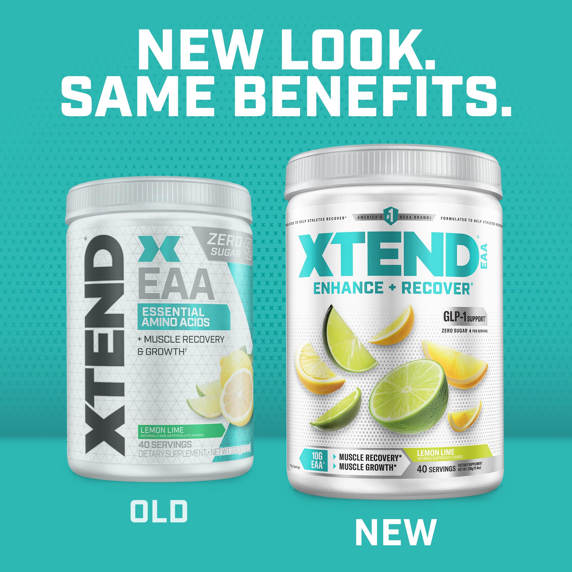 Scivation Xtend Original label close-up showing sugar-free formula and bright design.