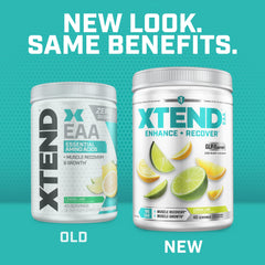 Scivation Xtend Original label close-up showing sugar-free formula and bright design.