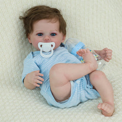 SCOM 18-inch reborn doll eyes with gentle gaze for storytelling