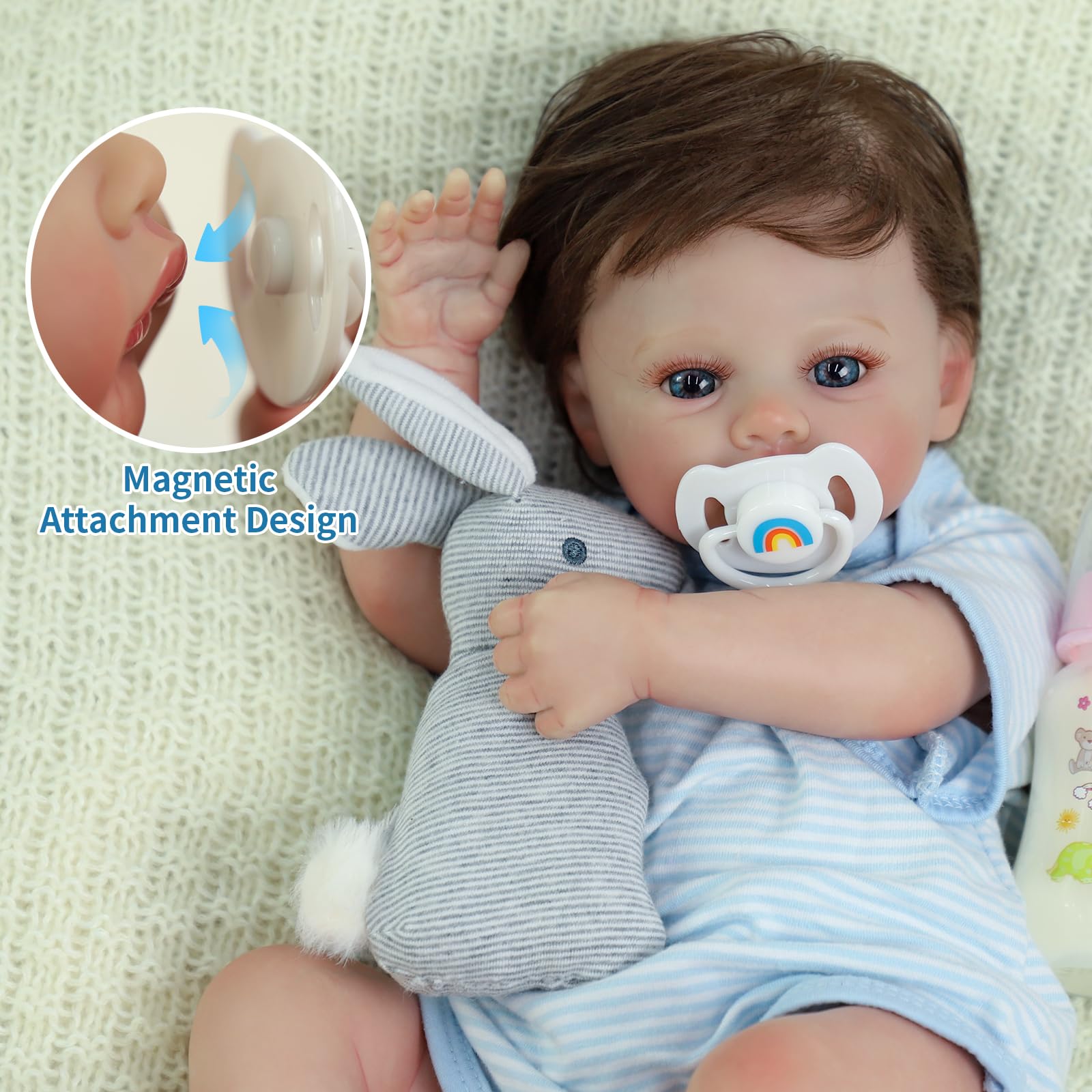 SCOM 18-inch reborn doll in gift-ready packaging
