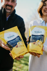 Sconza Lemoncello ingredients shot highlighting premium components.