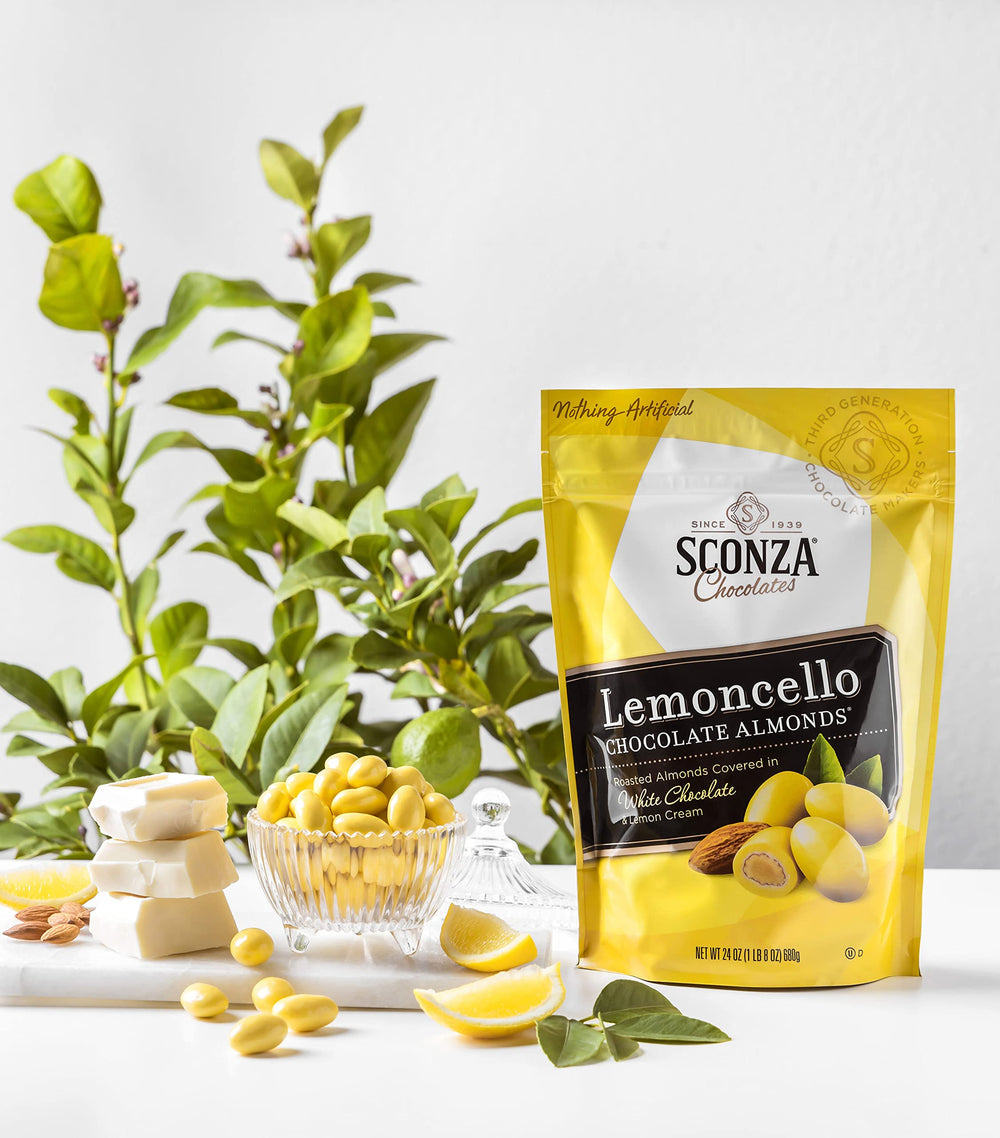 Sconza Made-in-USA banner emphasizes local craftsmanship.