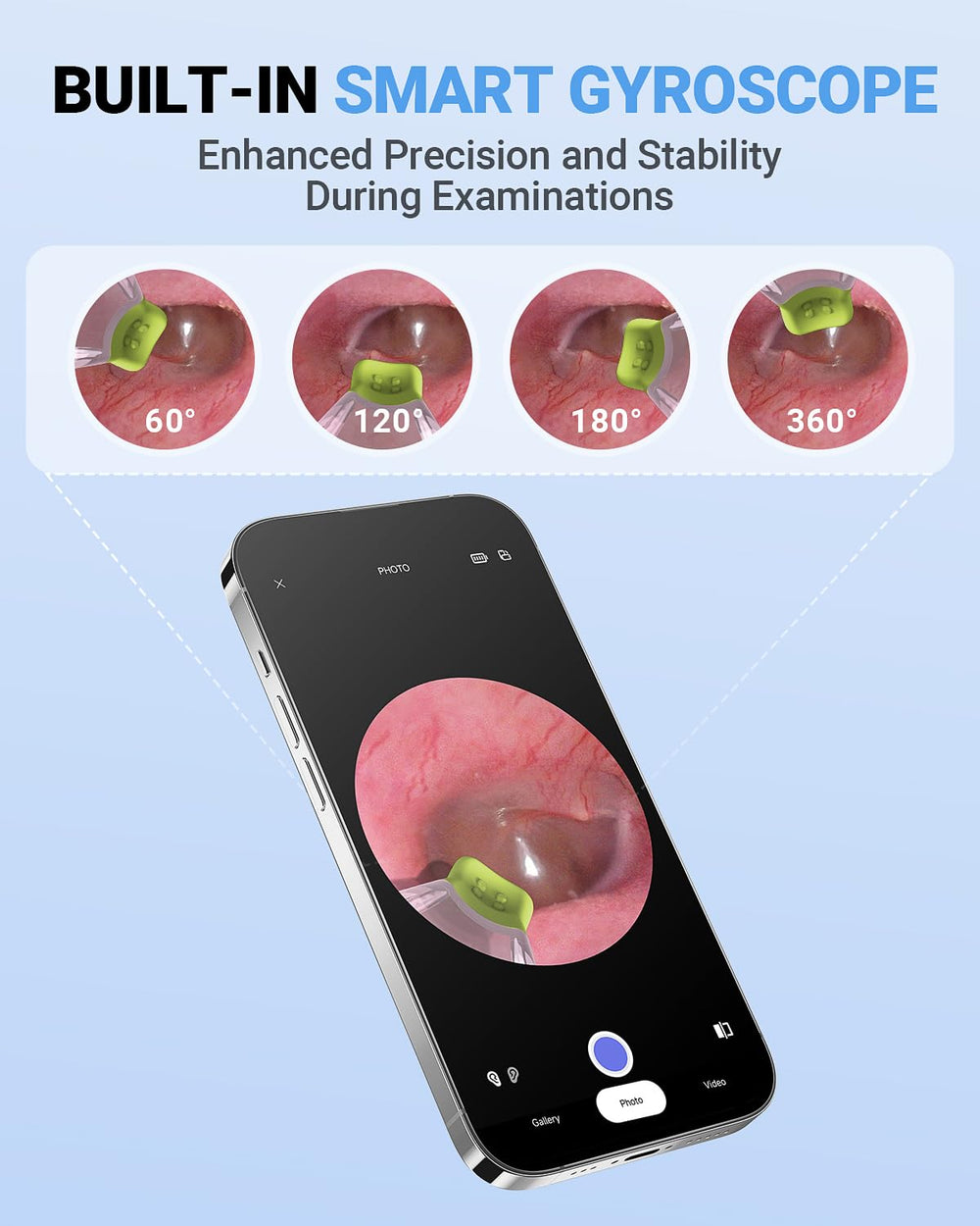 ScopeAround 3.9mm ear probe slim design fits narrow ear passages.