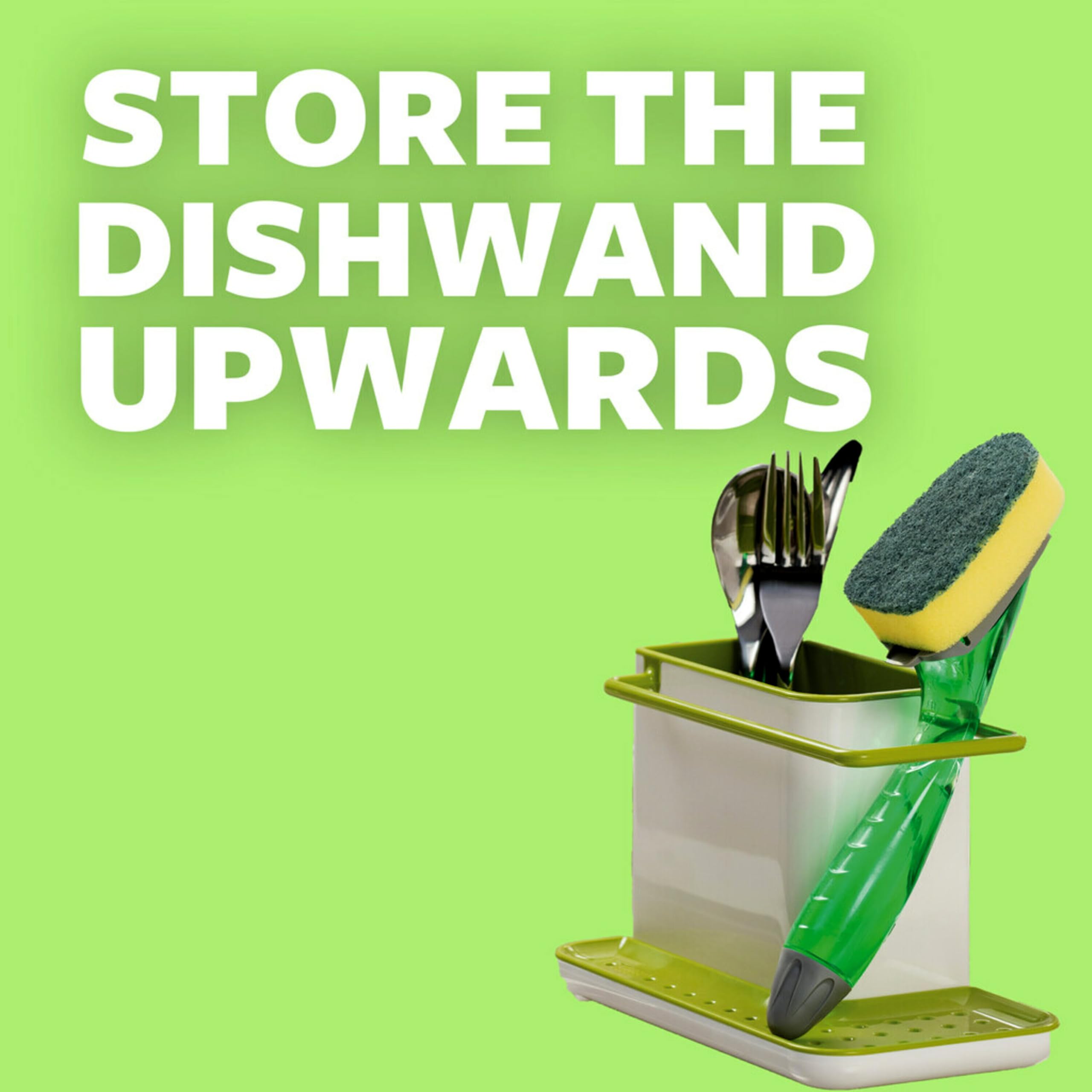 Scotch-Brite Dishwand works with all Scotch-Brite refills for flexibility.