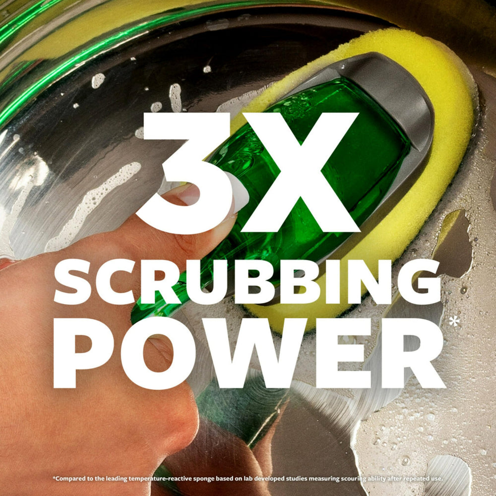 Scotch-Brite Dishwand dishwasher-safe scrubber head for easy refresh.