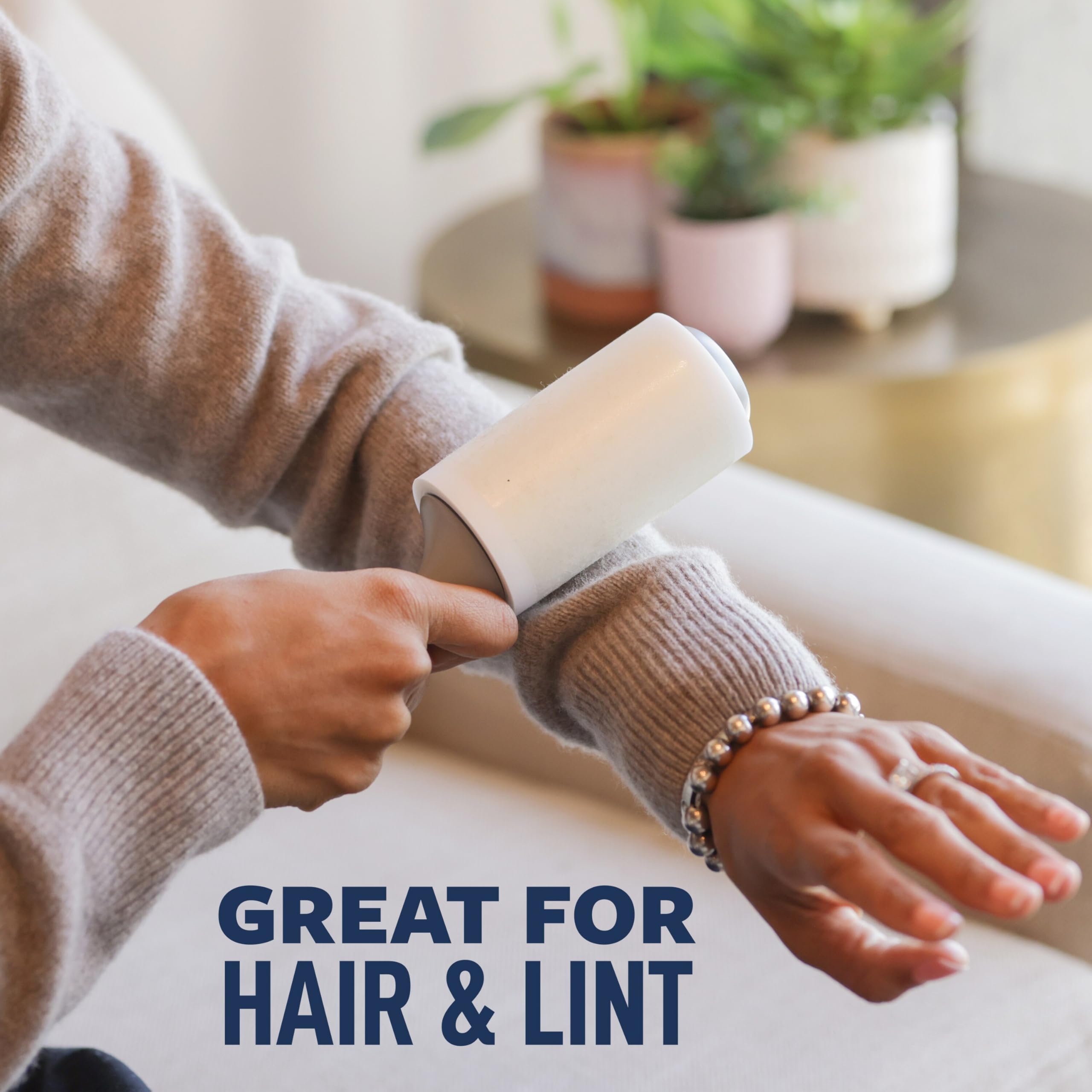 Scotch-Brite lint roller cleans upholstery without leaving residue