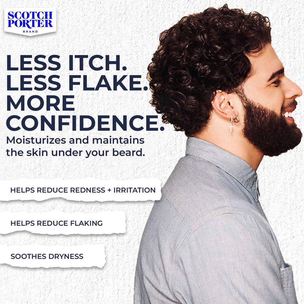 Warm spice scent profile of Scotch Porter beard balm